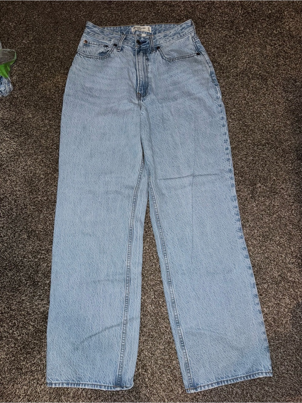 Abercrombie & Fitch Light Blue Straight Leg Jeans